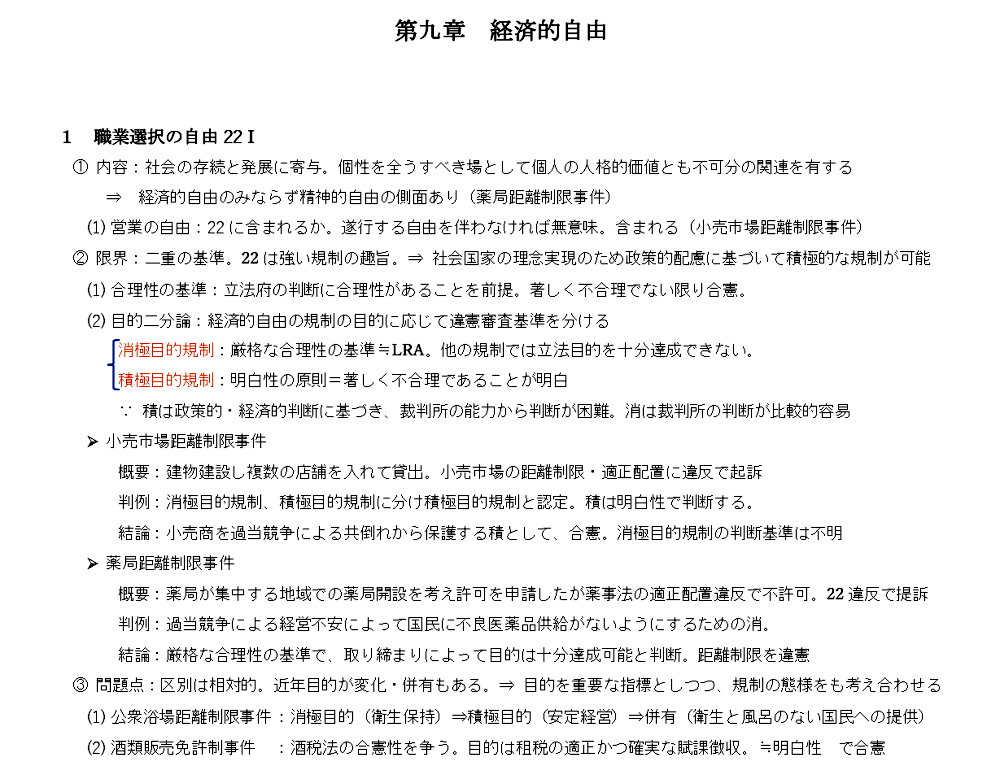 憲法第２２項のテキスト：職業選択の自由