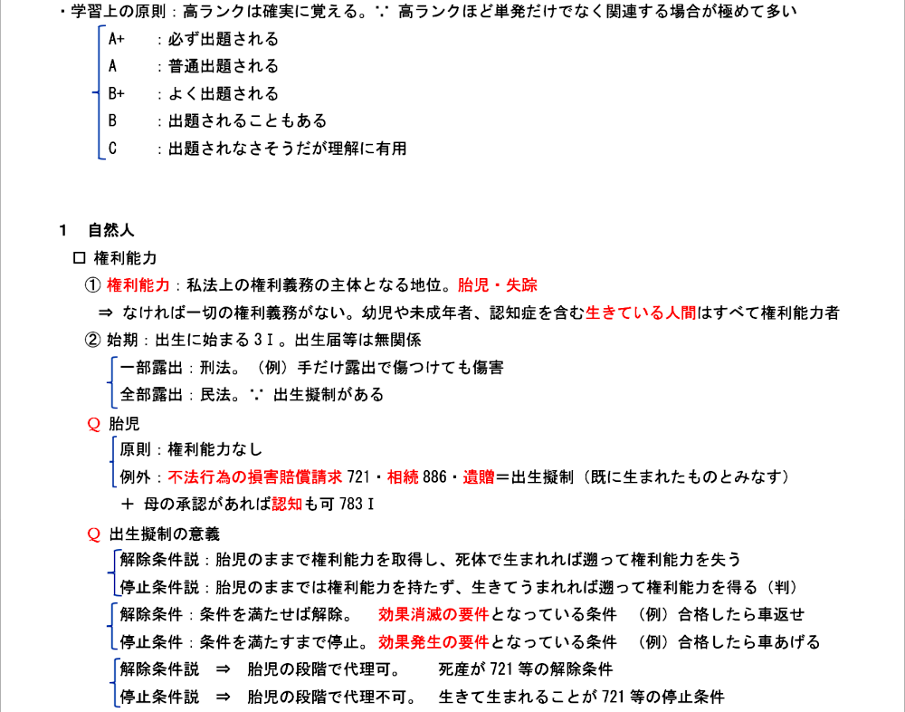 民法第８項のテキスト：権利能力