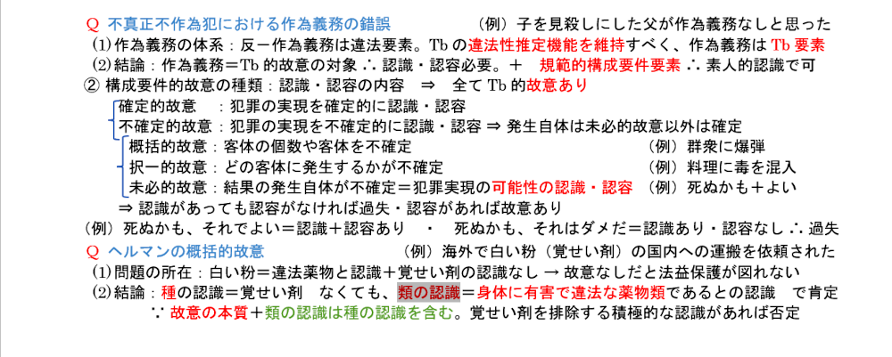 刑法第１２項のテキスト：ヘルマンの概括的故意