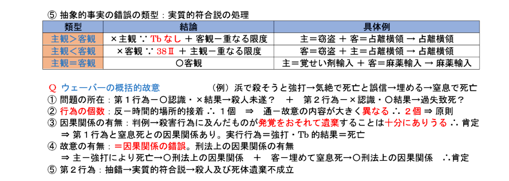 刑法第１６項のテキスト：ウェーバーの概括的故意