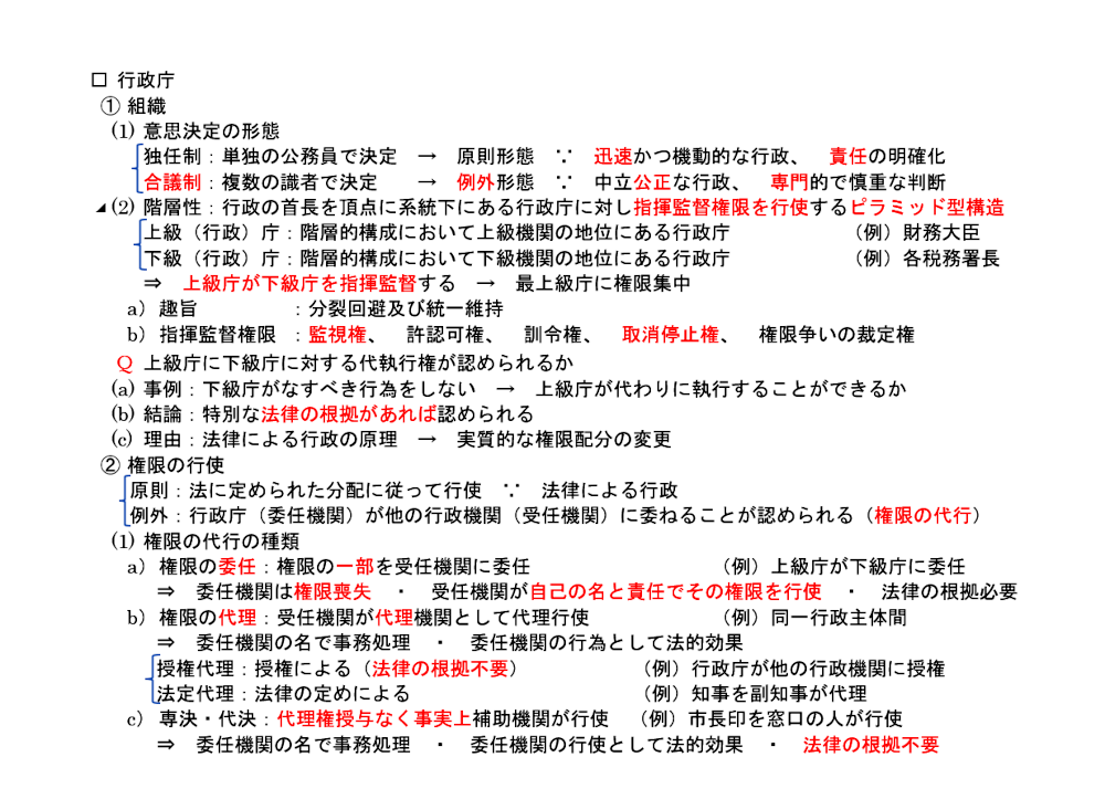 行政法９項のテキスト：行政庁